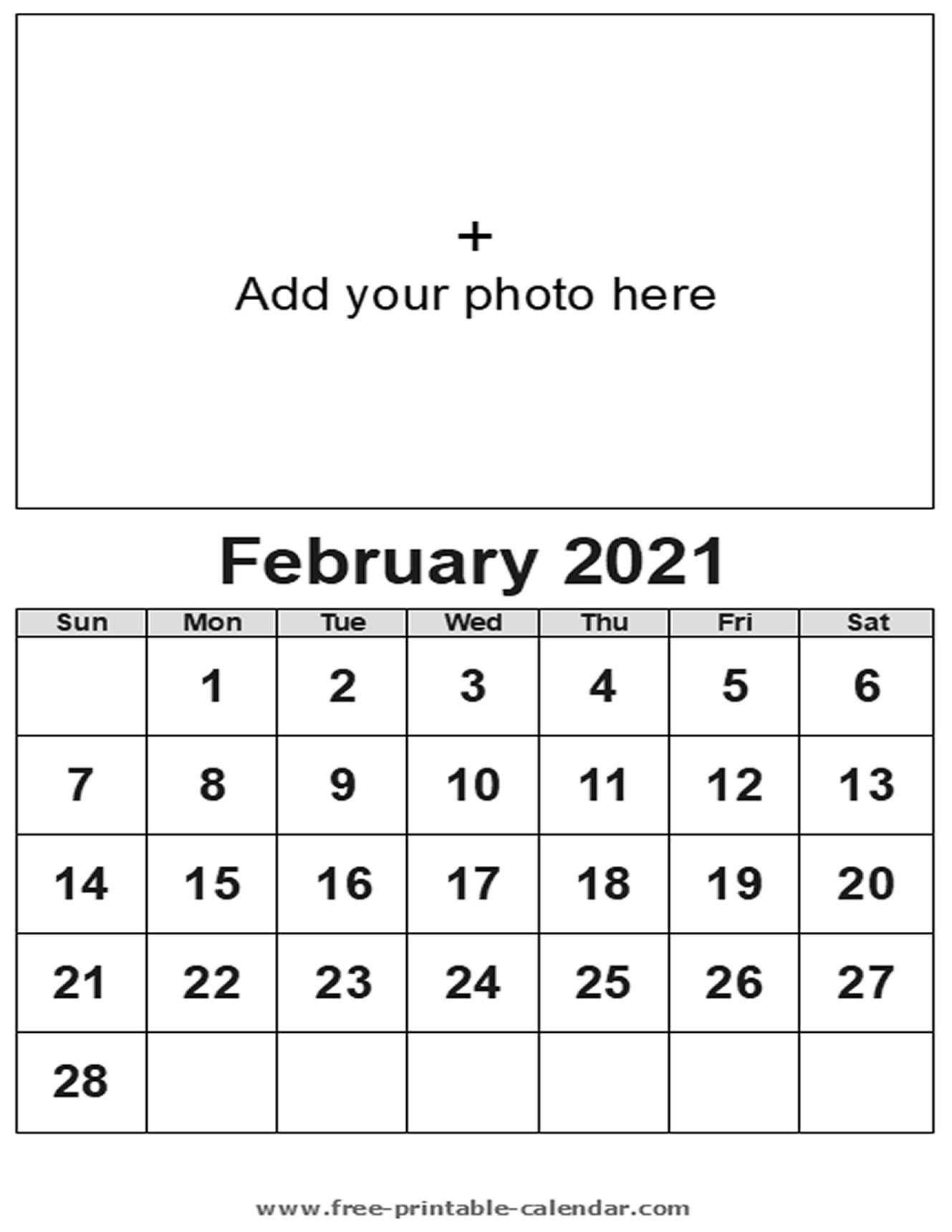 February Calendar 2021 - Free-Printable-Calendar February To June 2021 Calendar