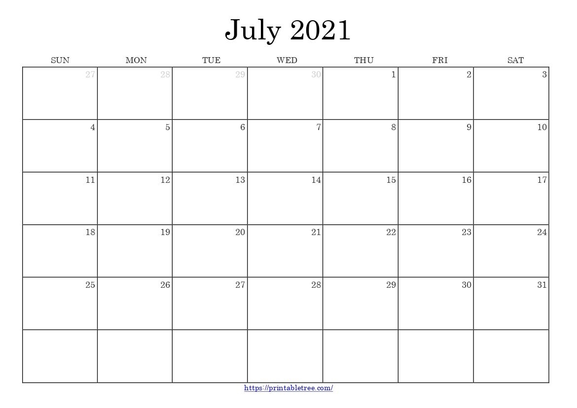 Free Download July 2021 Printable Calendar Templates Pdf Month Of July 2021 Calendar