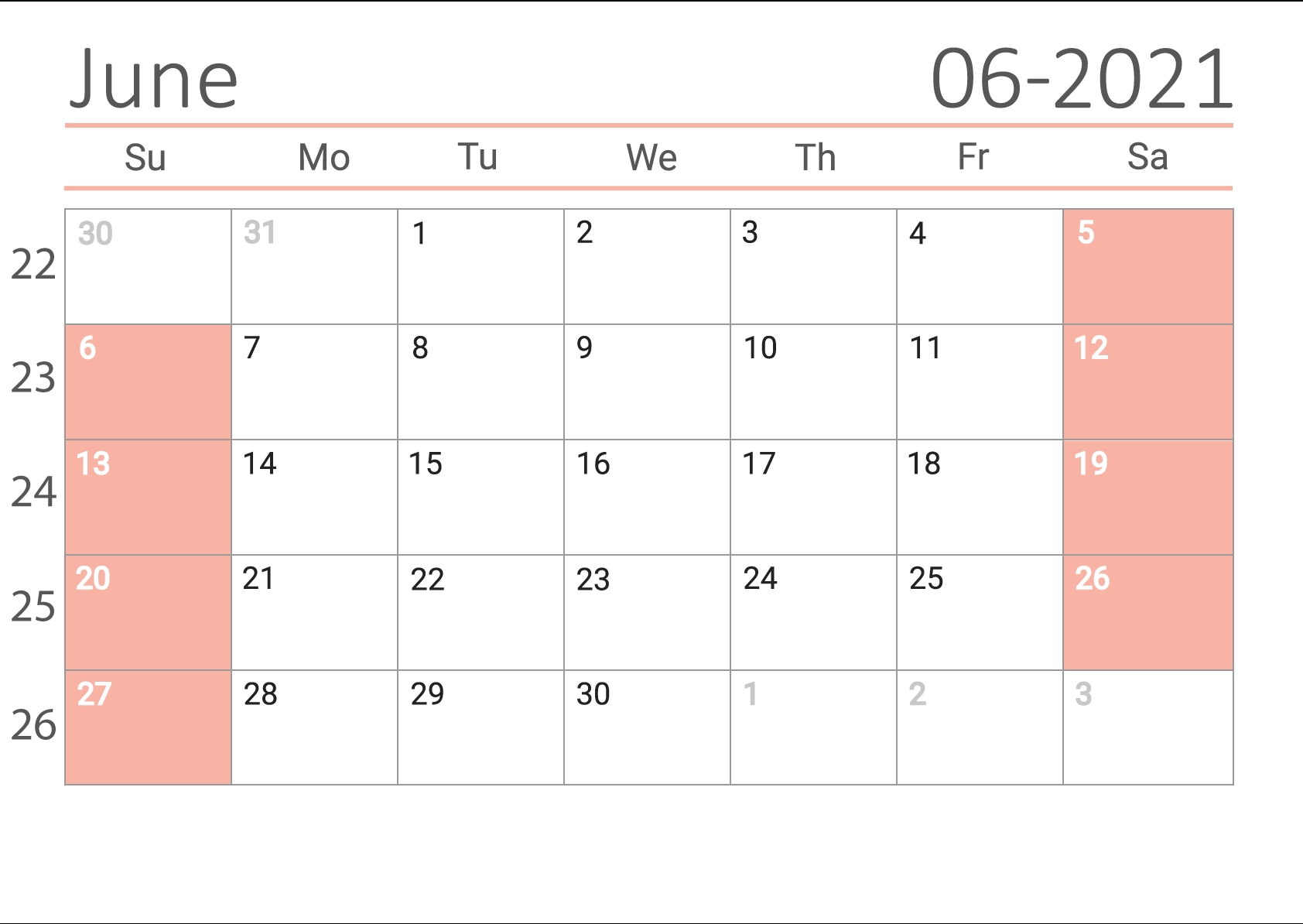 Free Download June 2021 Calendar Us Calendar From August 2020 To June 2021