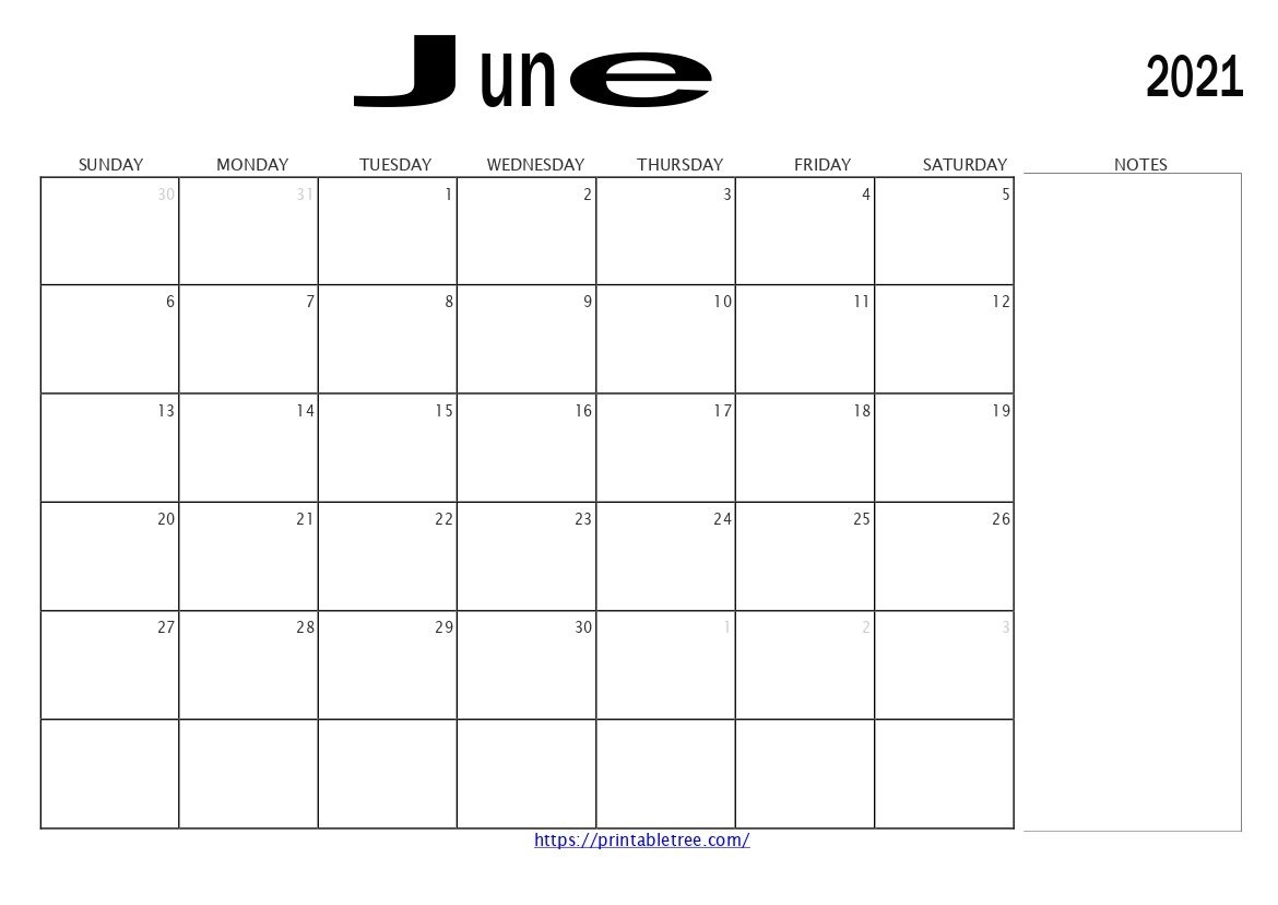 Free Download June 2021 Printable Calendar Templates Pdf Printable June 2021 Calendar Pdf
