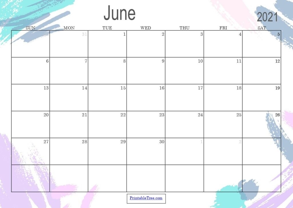 Free Download June 2021 Printable Calendar Templates Pdf What Will Happen In June 2021