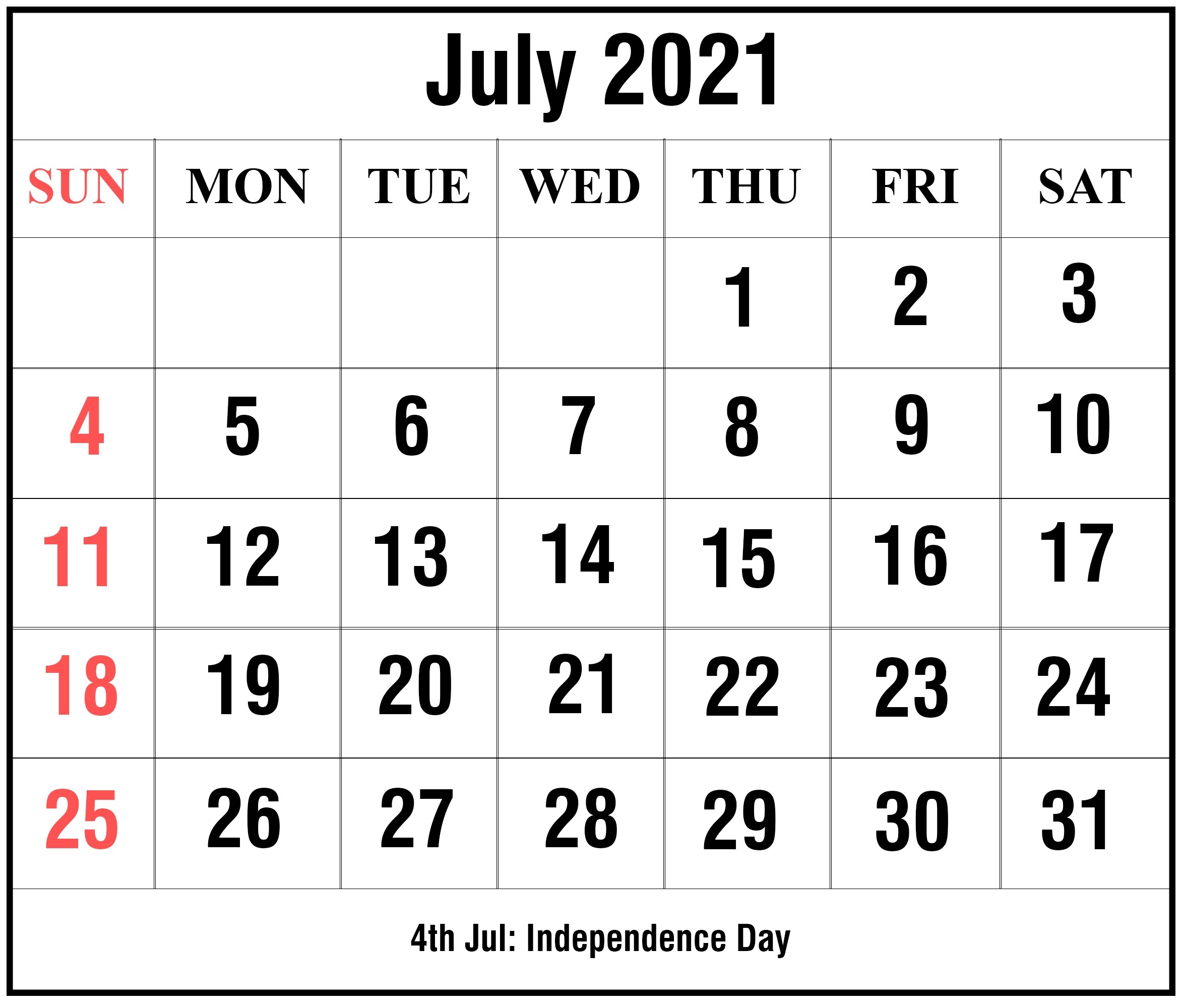 Free Editable Calendar 2021 July For All Users | Free Printable Calendar Monthly July 2021 Tithi Calendar