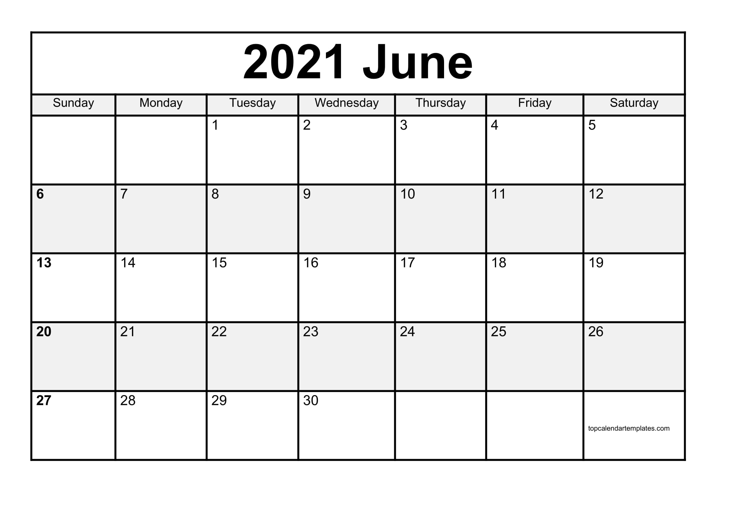 Free June 2021 Printable Calendar In Editable Format June 2021 Calendar Days