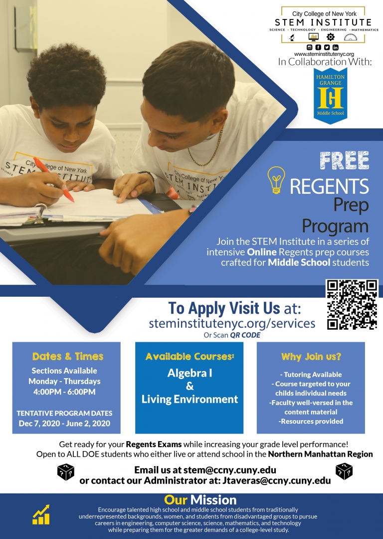 Free Online Regents Preparation Program For Middle School Students In Grades 6-8 - Stem Institute June 2021 Regents Calendar