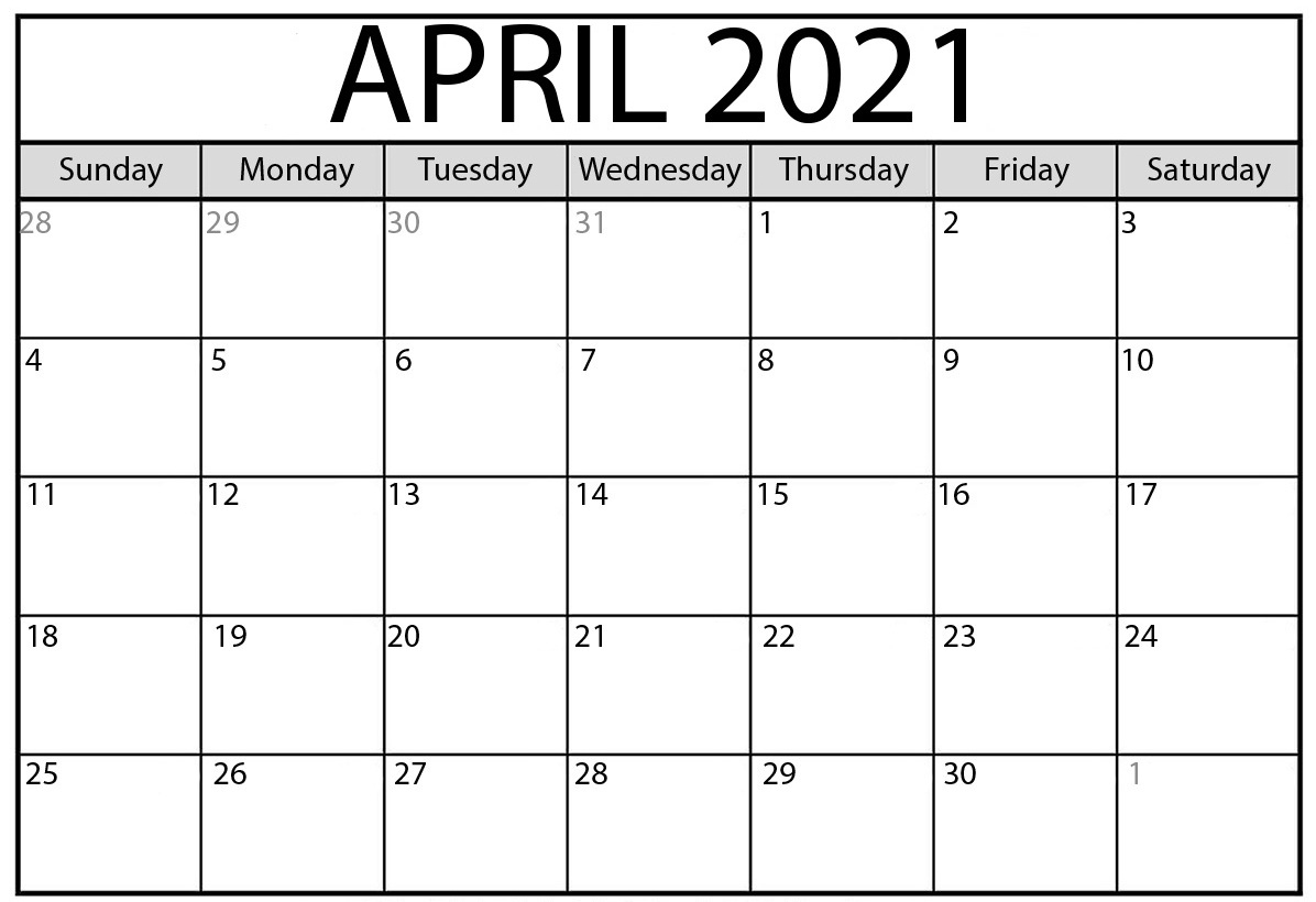 Free Printable April 2021 Calendar Page With Notes - Web Galaxy Coder Free Printable April 2021 April - June 2021 Calendar