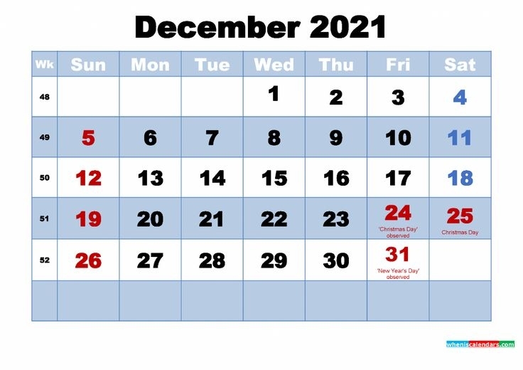 Free Printable Calendar For December 2021 | Calendar For April, Printable Calendar July, June July To December 2021 Calendar