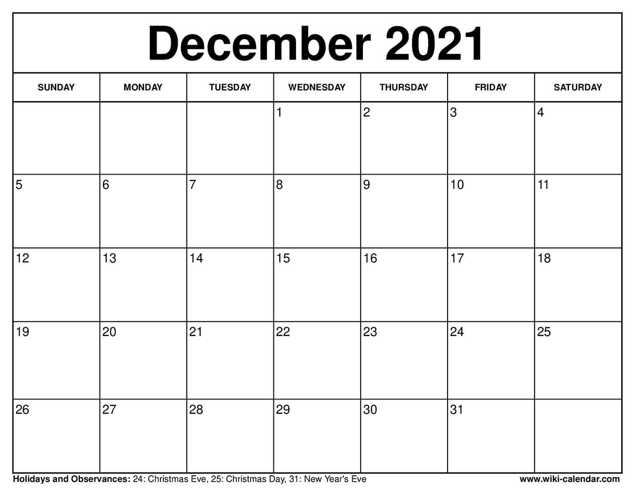 Free Printable December 2021 Calendars December 2021 Calendar Virus