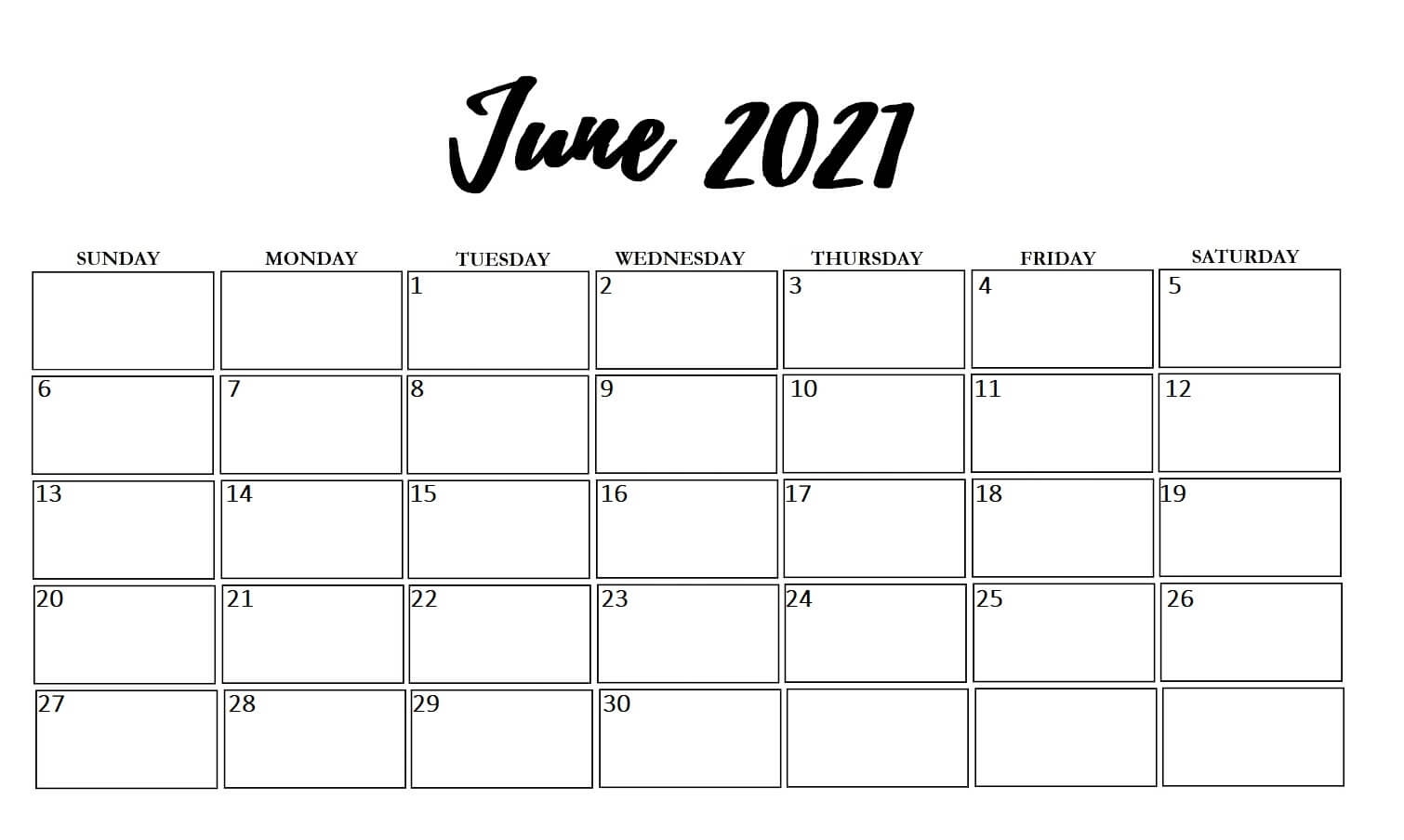 Free Printable June 2021 Calendar: Cute &amp; Elegant Designs » Calendarkart June 2021 Calendar With Tithi