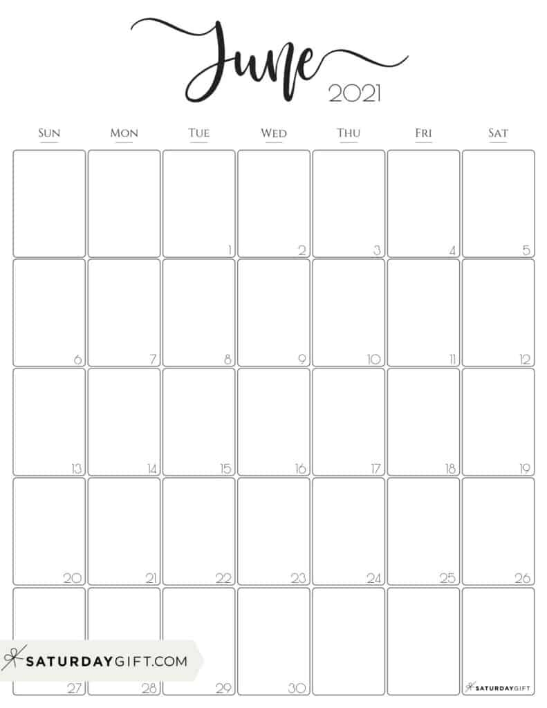 Free Printable June 2021 Calendar Template | 2021 Printable Calendars June Kohinoor Calendar 2021