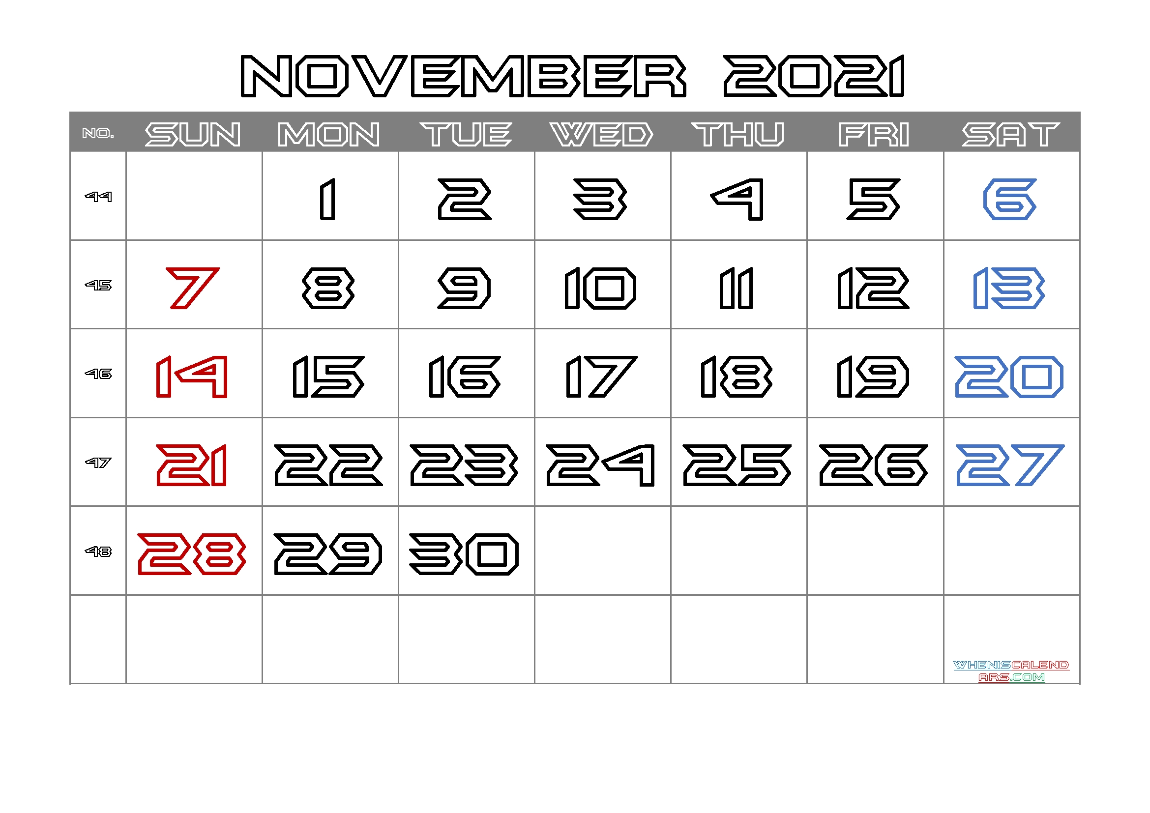 Free Printable November 2021 Calendar 2021 Telugu Calendar November Month