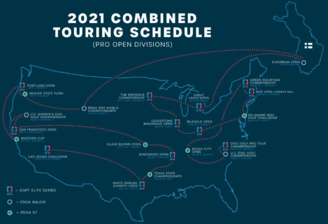 Here Is The 2021 Disc Golf Pro Tour Schedule | Ultiworld Disc Golf Las Vegas Calendar Of Events June 2021