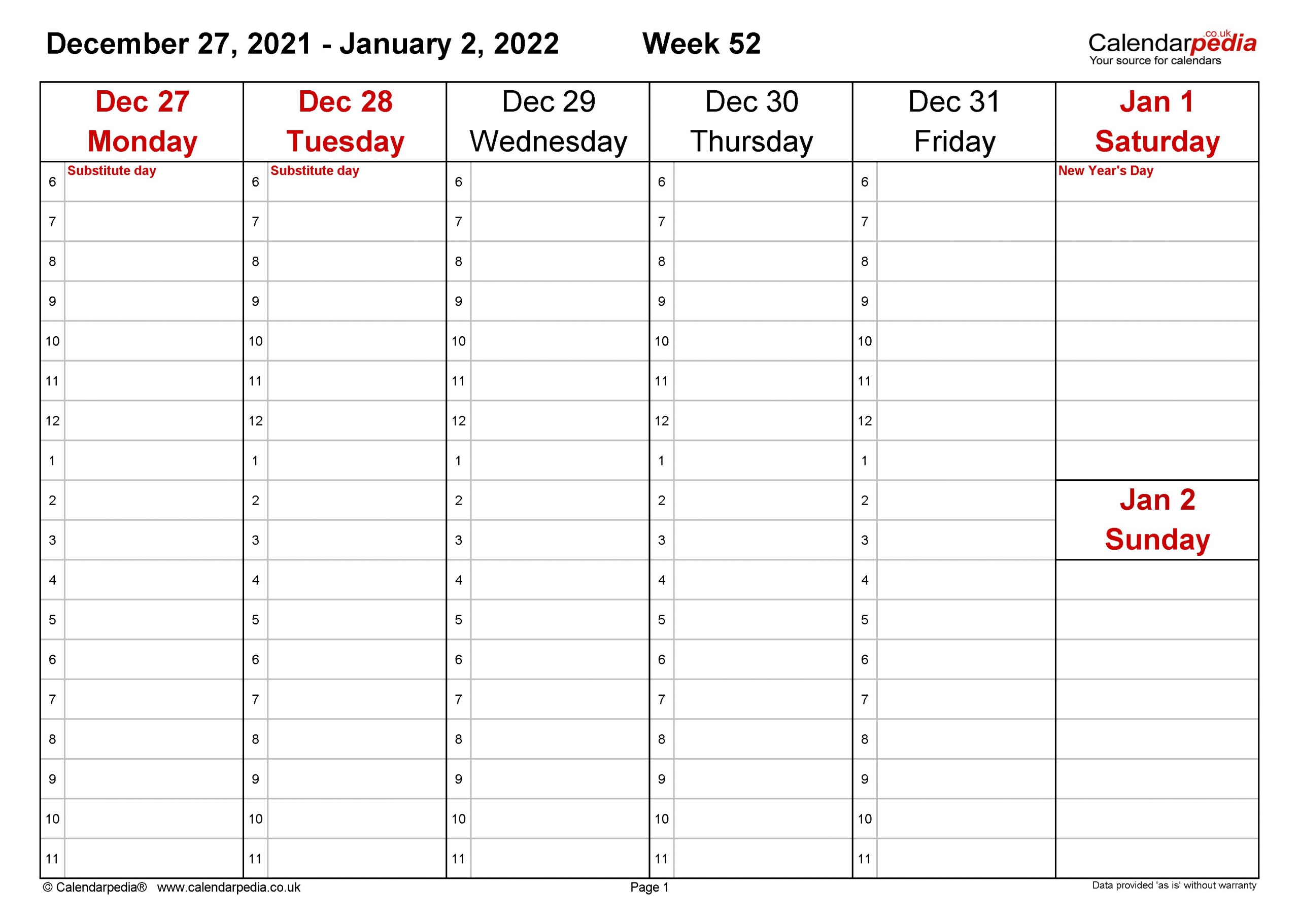 January 2021 Weekly Calendar In 2020 | Printable Calendar Design, Weekly Calendar Printable June 2021 Jewish Calendar