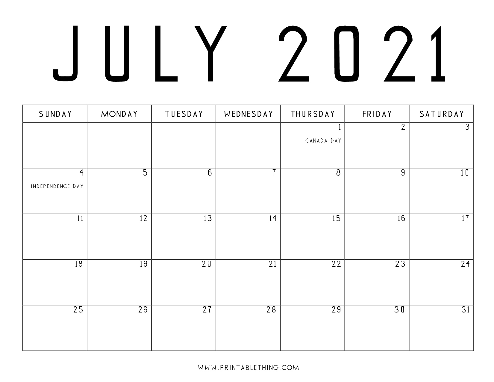 July 2021 Calendar Pdf, July 2021 Calendar Image, Print Pdf &amp; Image Printable July To December 2021 Calendar