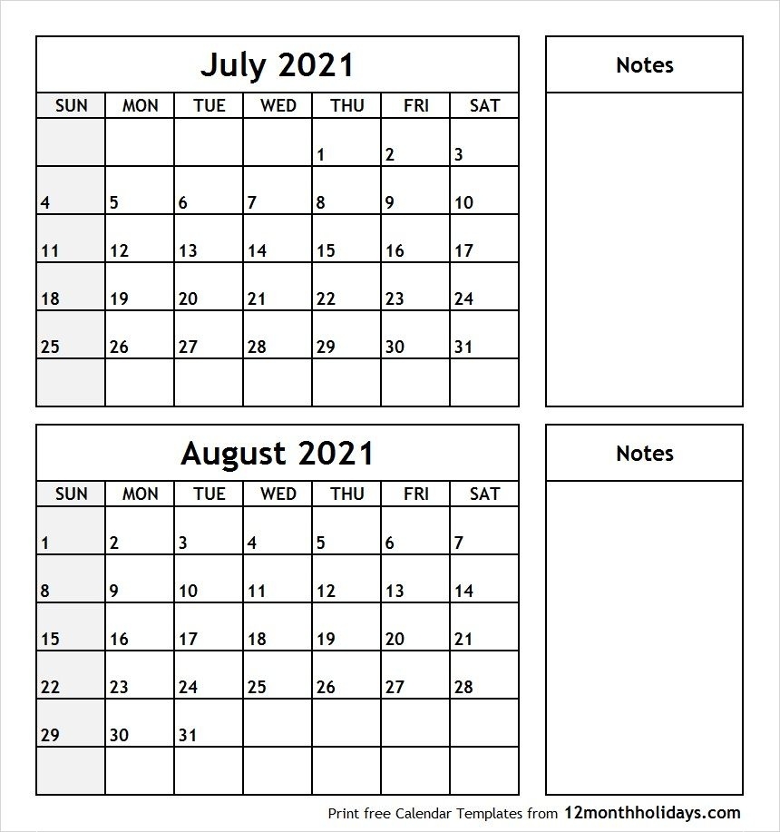 July August 2021 Printable Calendar | September Calendar Printable, August Calendar, September June 2021 Calendar Nz