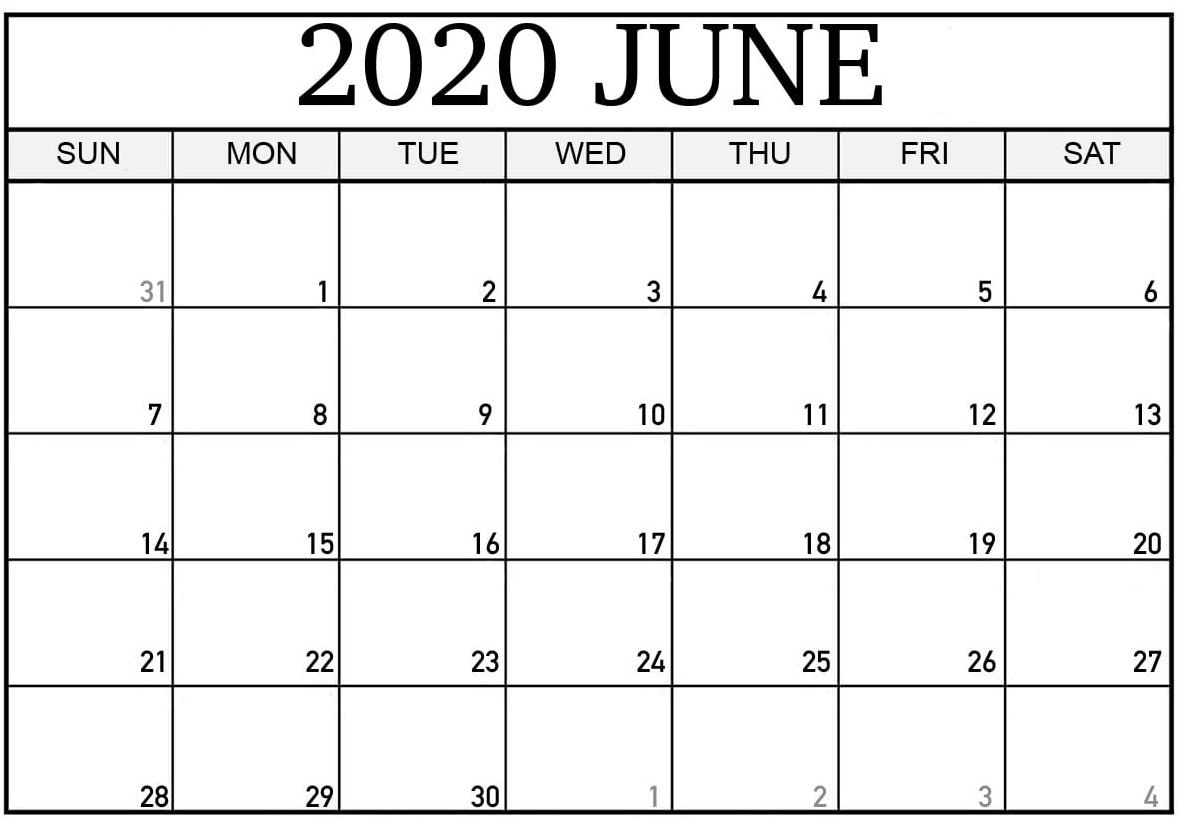 June 2020 Calendar Template Printable Holidays Images - One Platform For Digital Solutions June June 2021 Calendar Nz