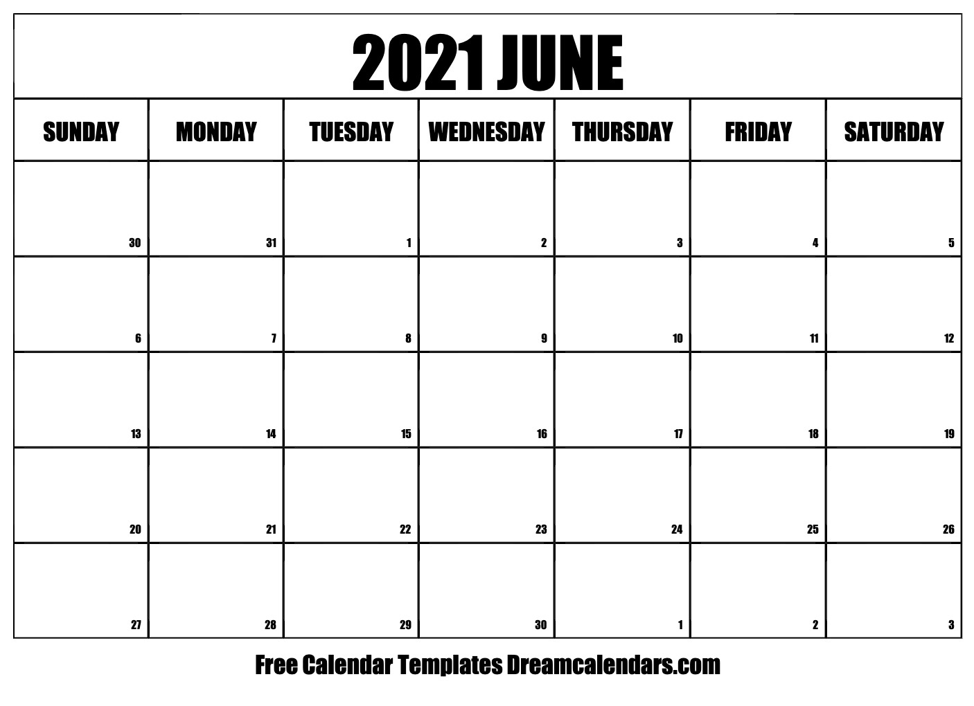 June 2021 Calendar | Free Blank Printable Templates June Calendar Of 2021