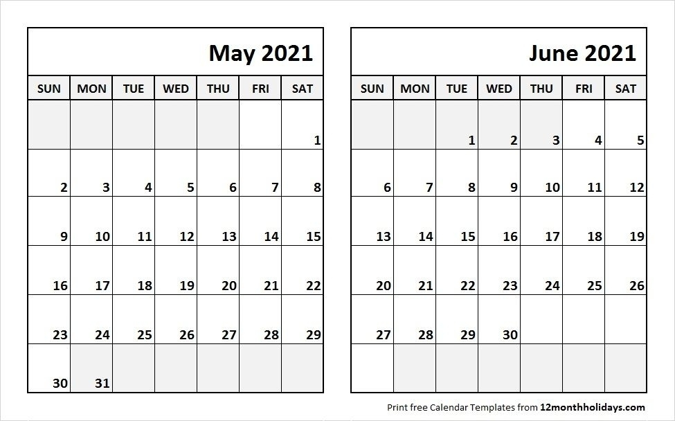 June 2021 Calendar Free | Calvert Giving Printable May And June 2021 Calendar