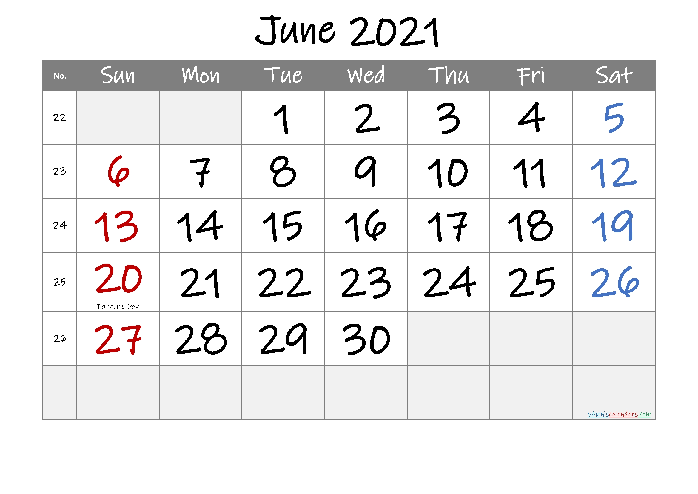 June 5 2021 Calendar | Academic Calendar Printable June 2021 Calendar