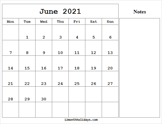June Calendar 2021 Editable - Blank 2021 Calendar Pdf June 2021 Calendar Template Excel