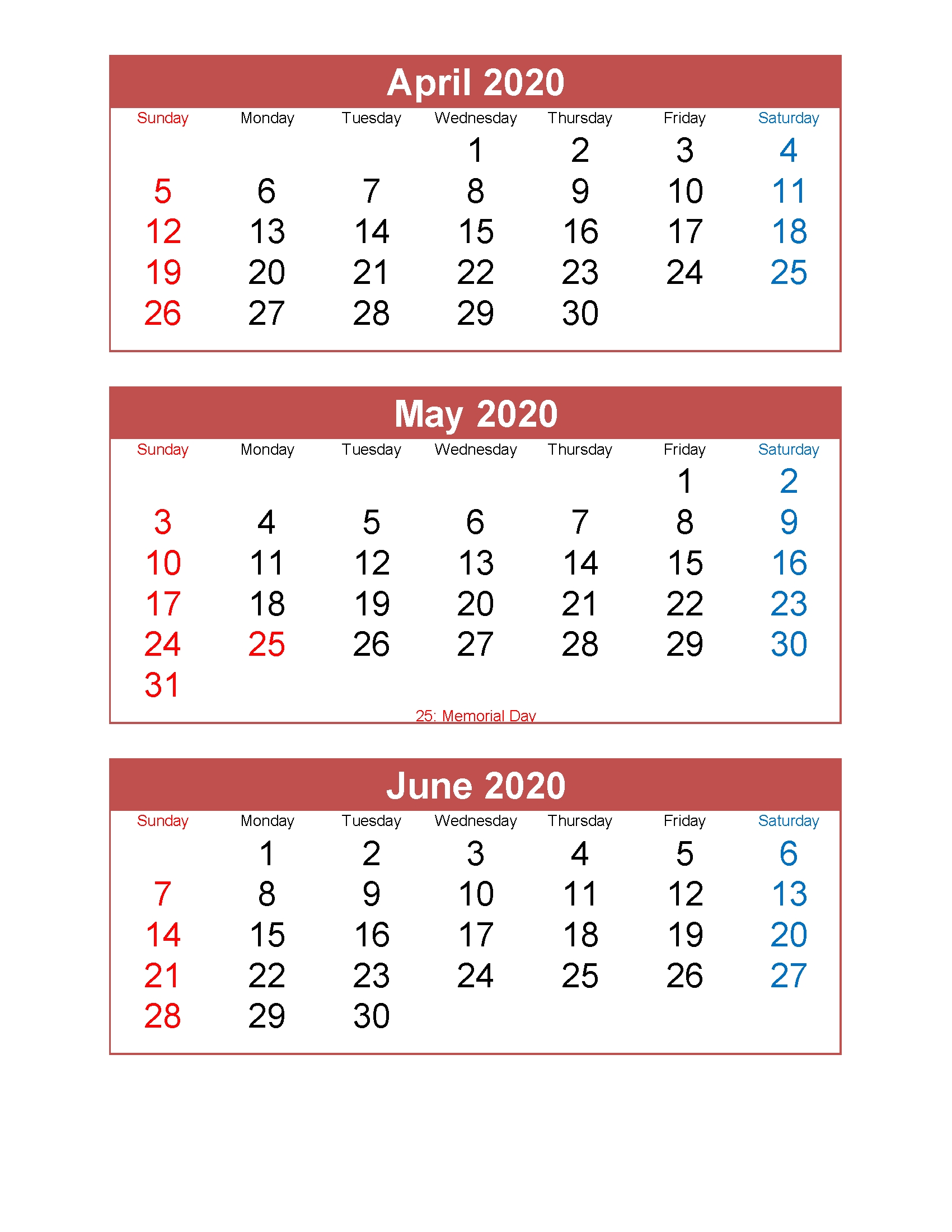 March April May June 2020 Calendar Printable Free Download - Free Printable 2021 Monthly March April May June 2021 Calendar