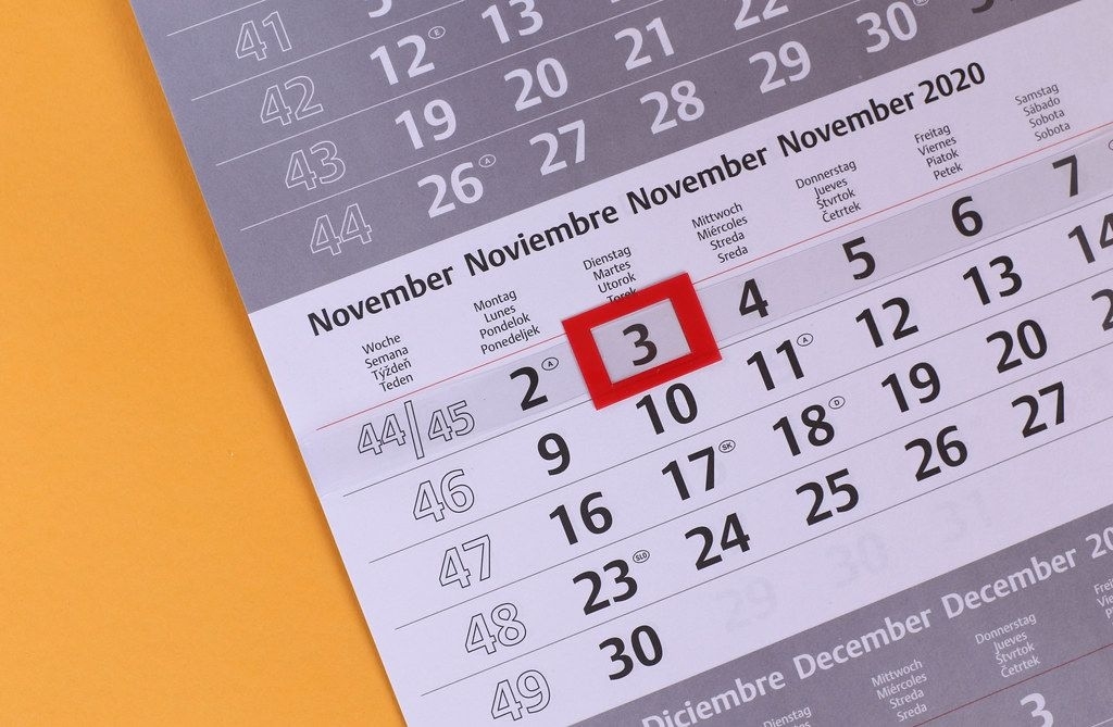 November 3Rd Date Marked On Calendar - Creative Commons Bilder November 2021 Calendar Wiki