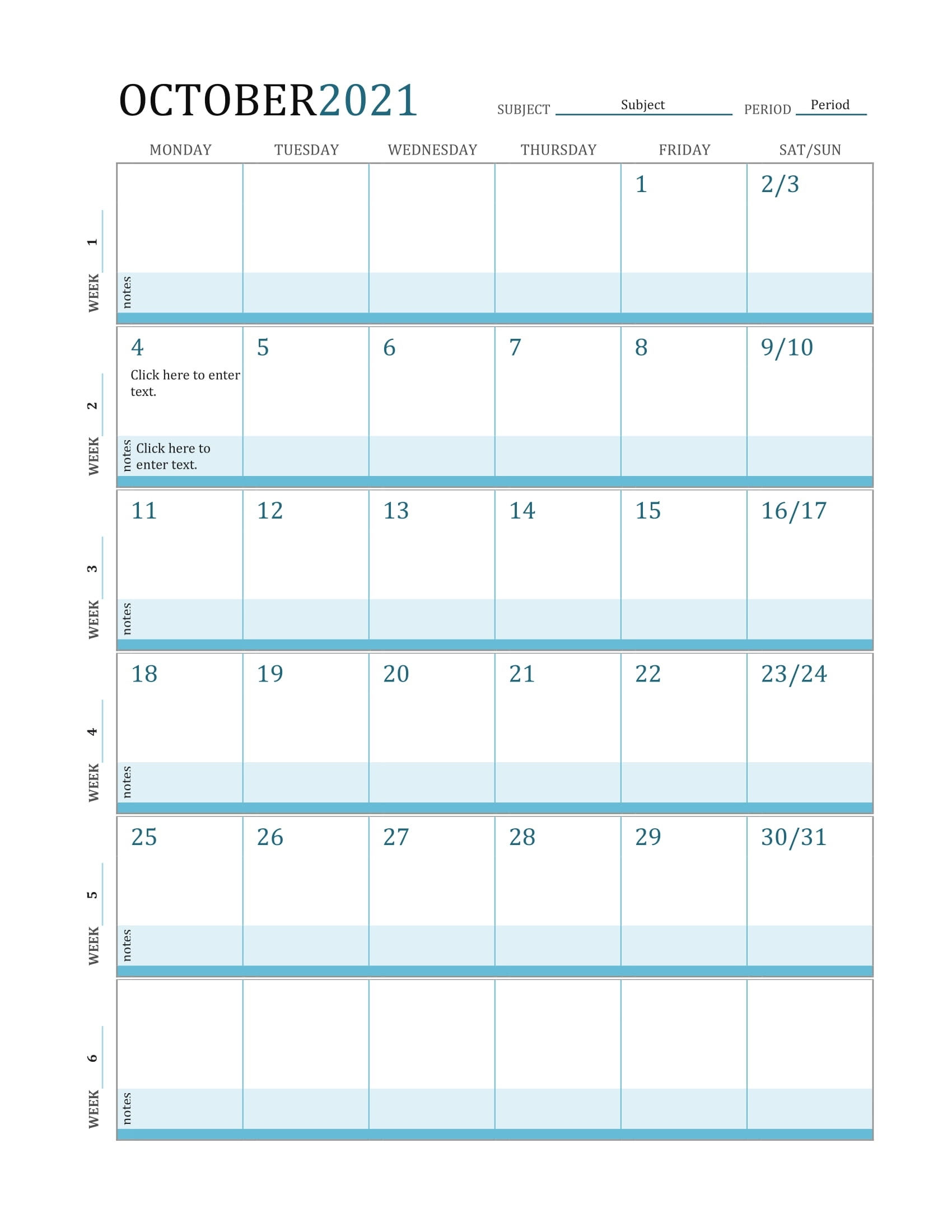 October 2021 Calendar - Printable Calendar Template 2020 2021 Calendar For October 2021