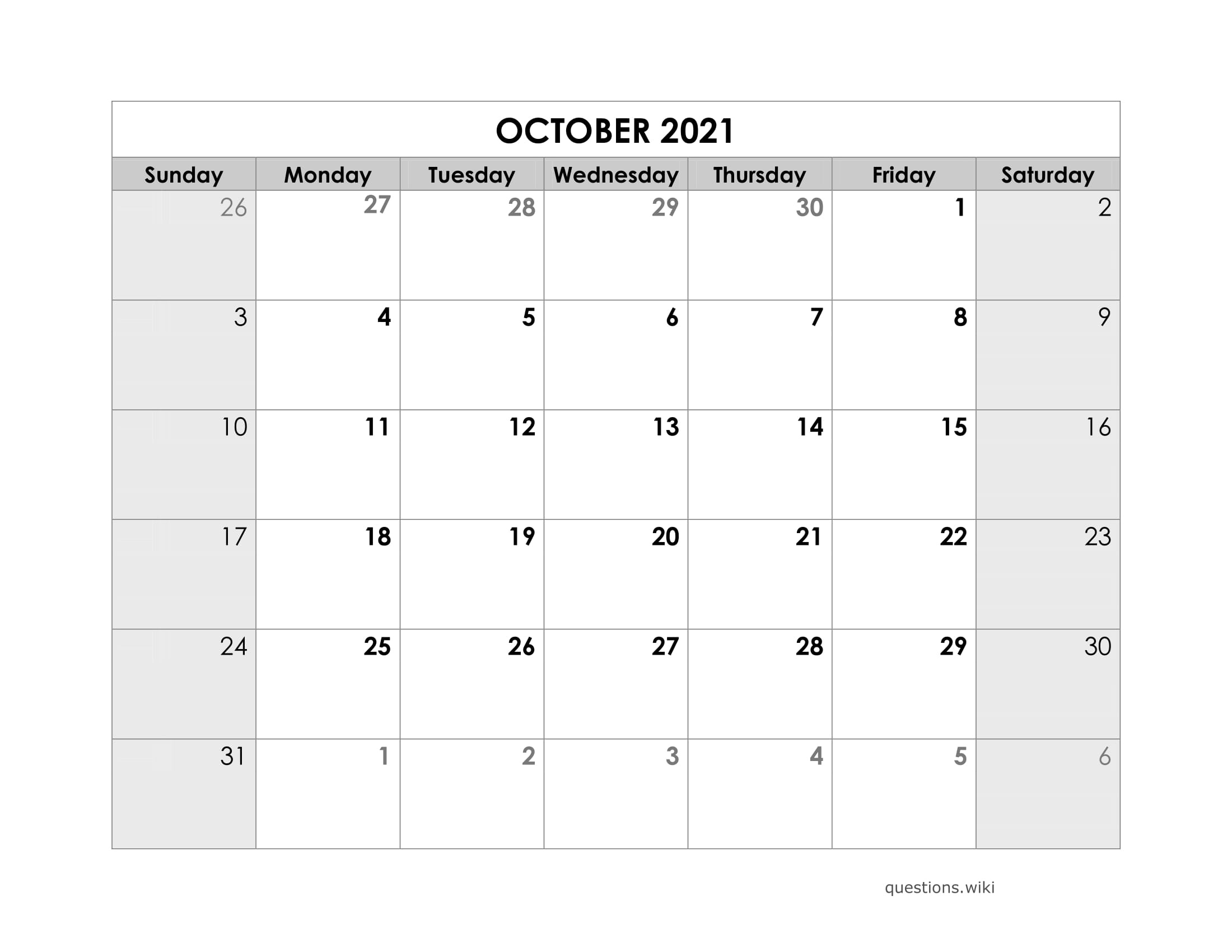 October 2021 Thru December 2021 Calendar | Calendar Printables Free Blank June 2021 Catholic Calendar