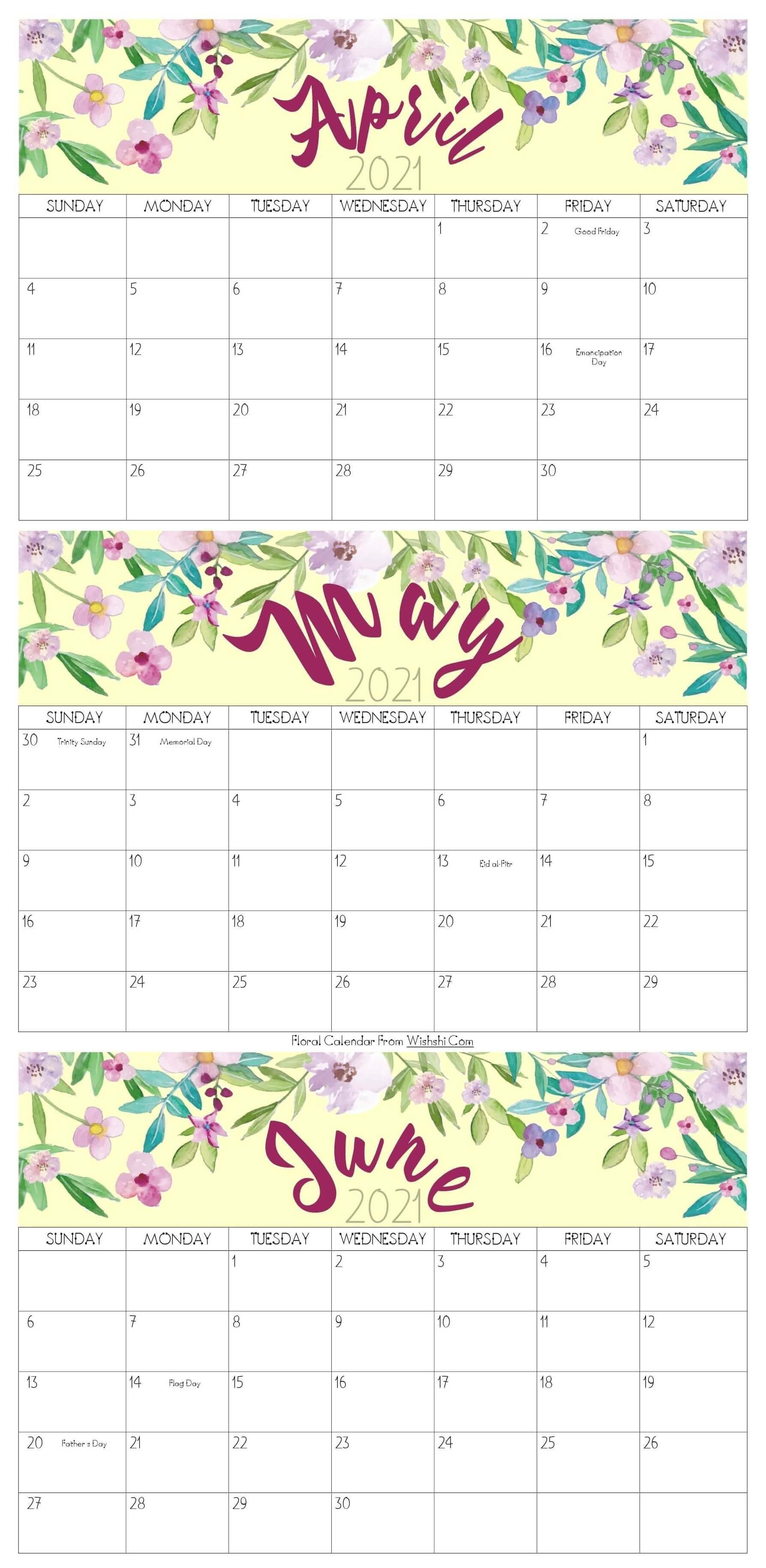 Printable April To June Calendar 2021 - Free Printable Calendars Printable April To June April - June 2021 Calendar