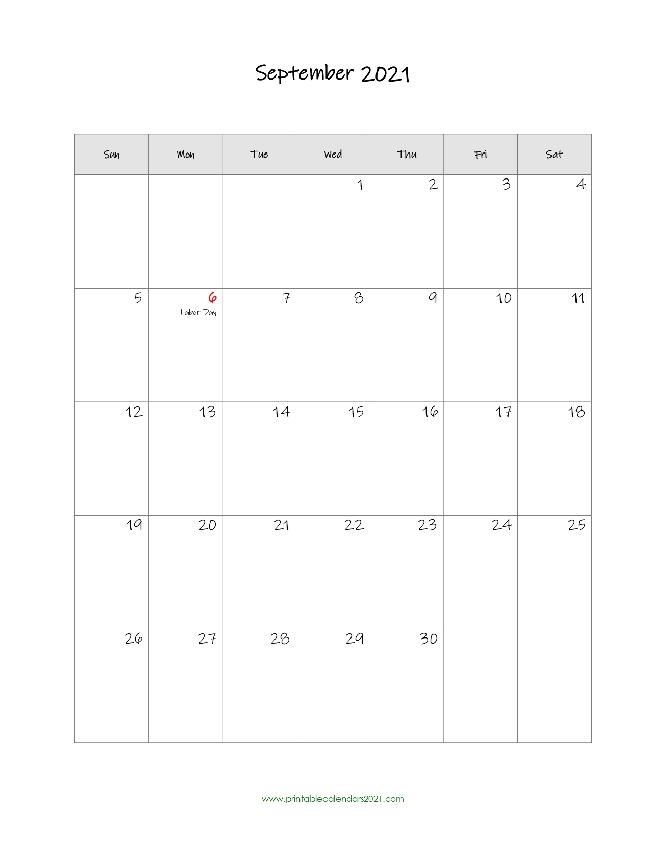 Printable Calendar September 2021, Printable 2021 Calendar With Holidays September 2021 Calendar With Holidays Usa