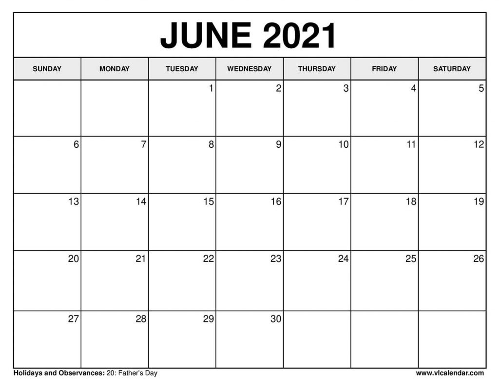 Printable June 2020 Calendars May And June 2021 Calendar Excel