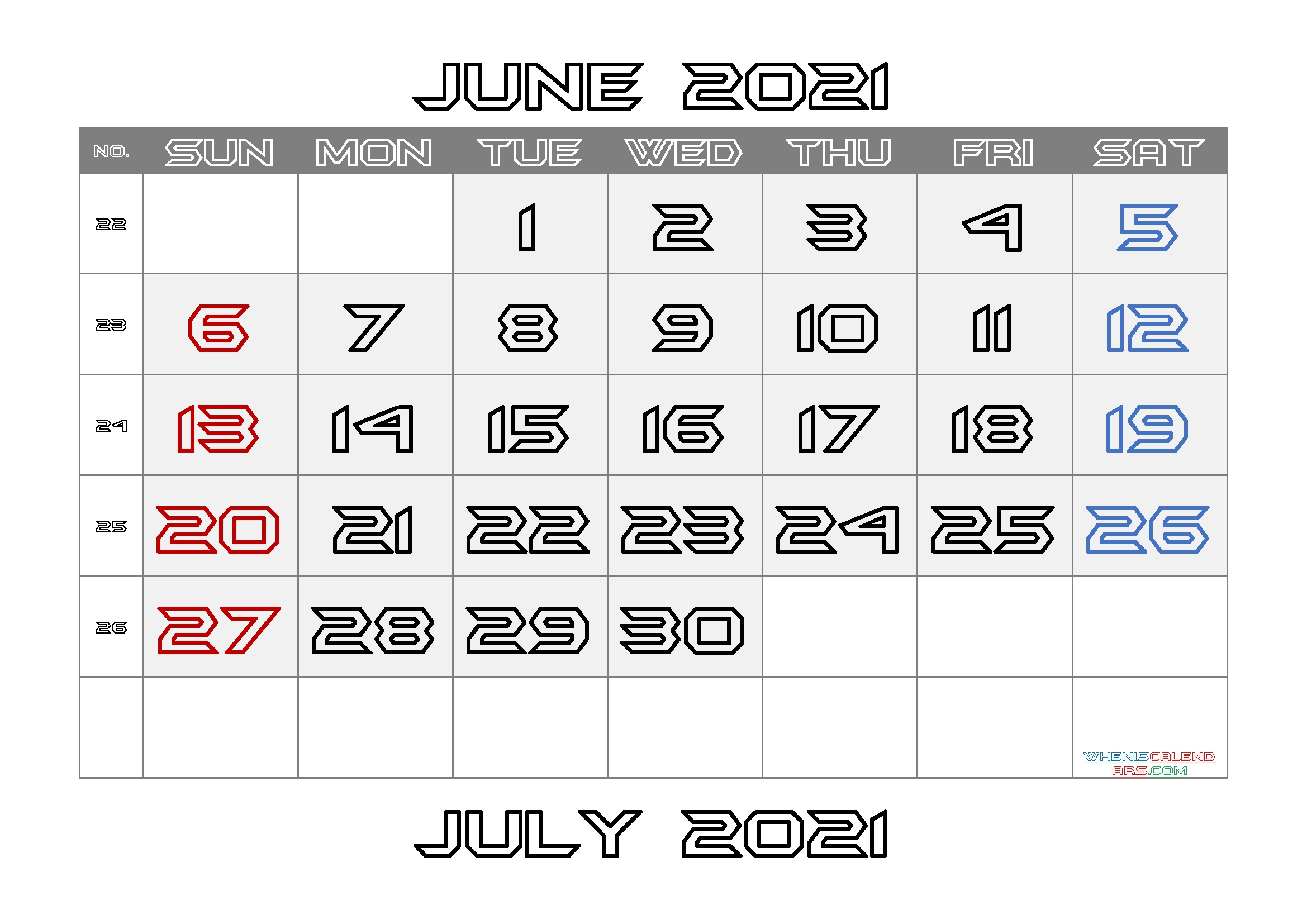 Printable June 2021 Calendar | Template M21Batmanforever3 Month Of June 2021 Calendar