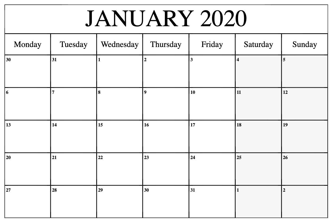 Printable Monday Through Sunday Calendar 2021 | Best Calendar Example May Thru August 2021 Calendar