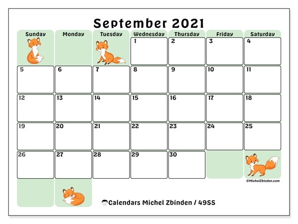 Printable September 2021 &quot;49Ss&quot; Calendar - Michel Zbinden En Calendar May To September 2021