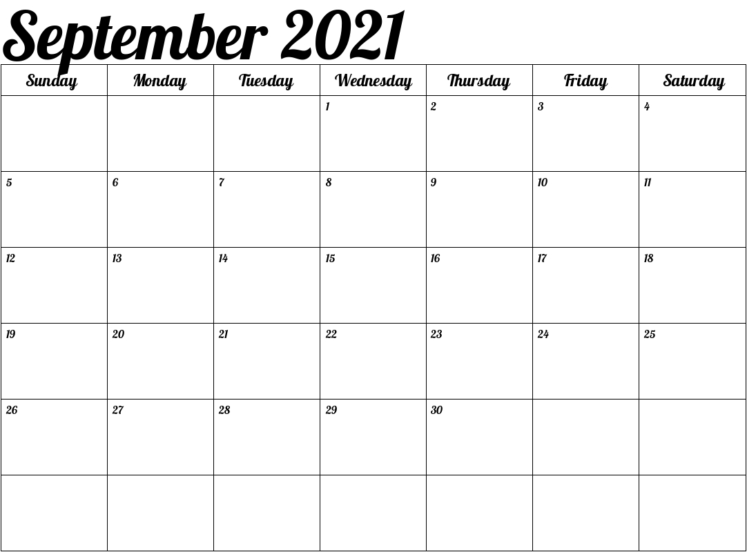 September 2021 Calendar September 2021 Calendar Virgo