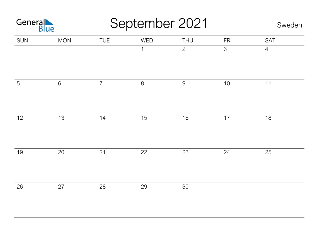 September 2021 Calendar - Sweden Calendar May To September 2021