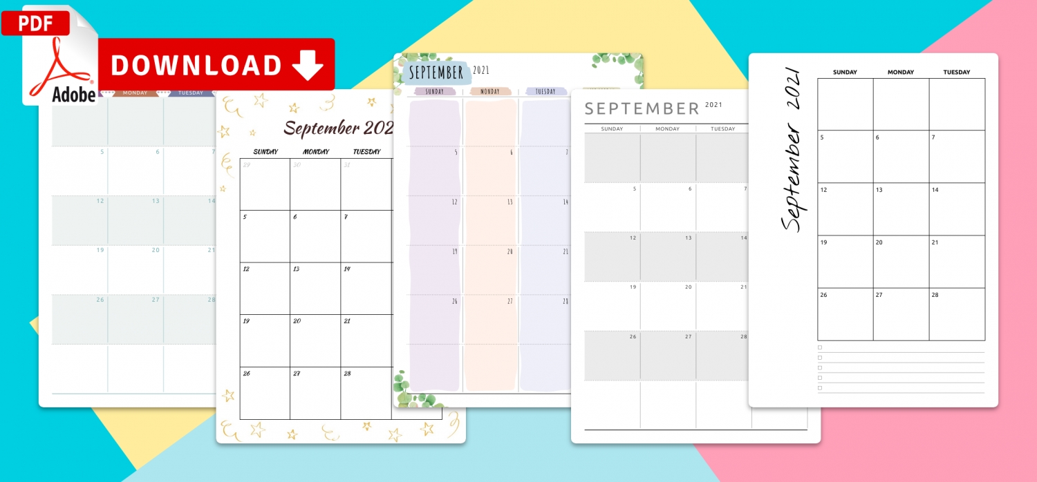 September 2021 Calendar Templates - Download Pdf September 2021 Hindu Calendar