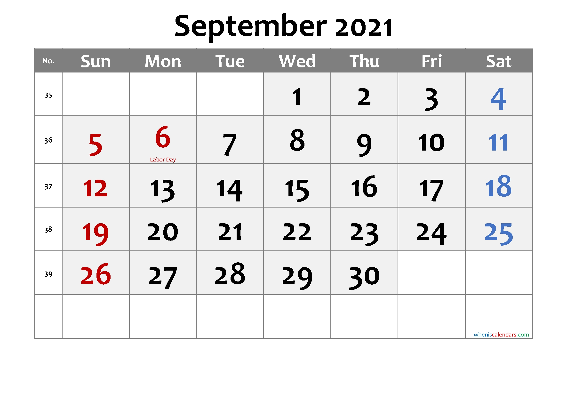 September Calendar 2021 Labor Day | Printable March September 2020-December 2021 Calendar