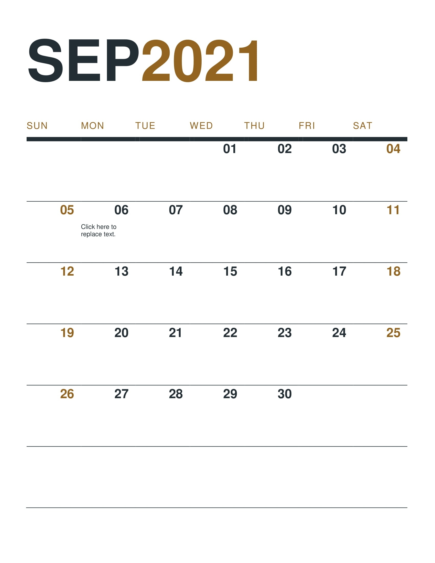 September Calendar 2021 - Printable Calendar Template 2020 2021 July To September 2021 Calendar