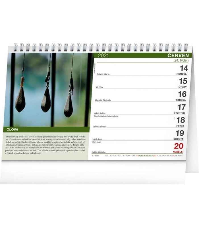 Table Calendar Fishing 2021 June 2021 Fishing Calendar