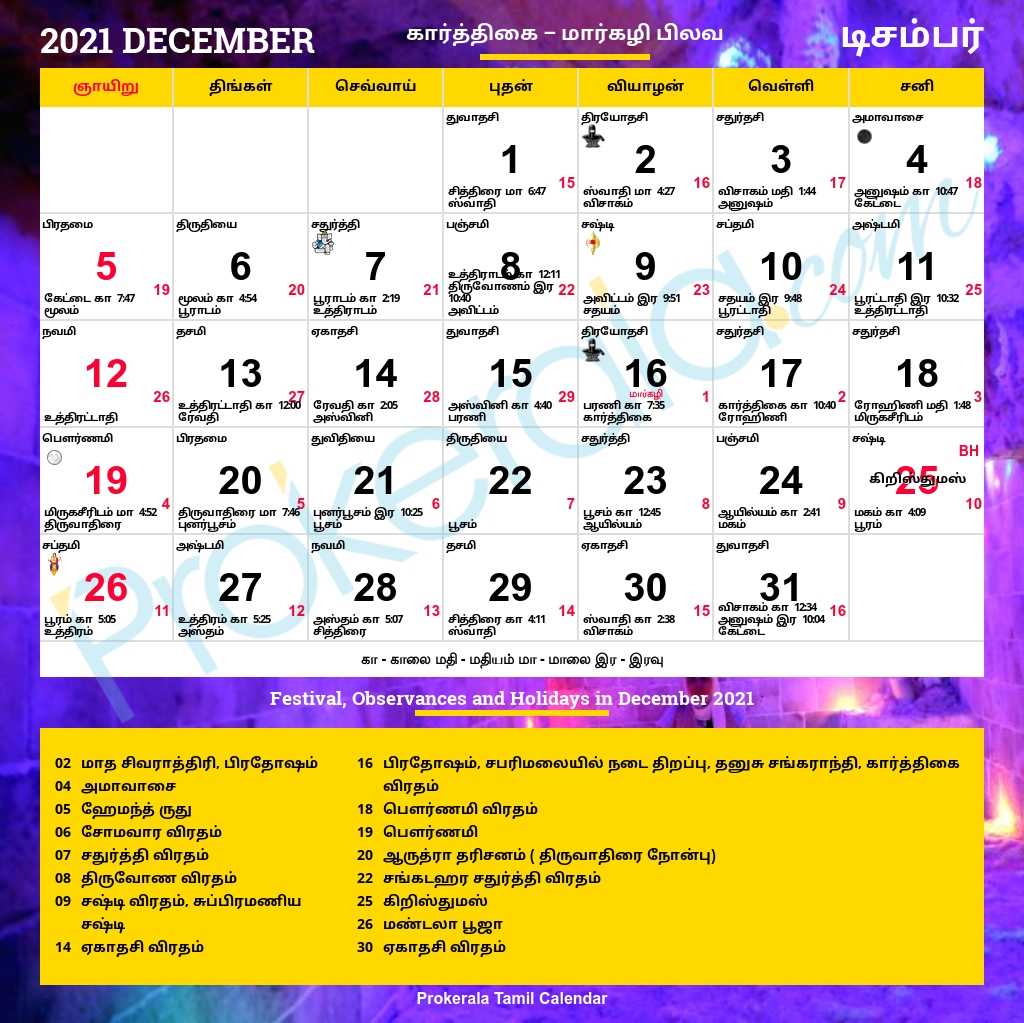 Tamil Calendar 2021, December December 2021 Odia Calendar