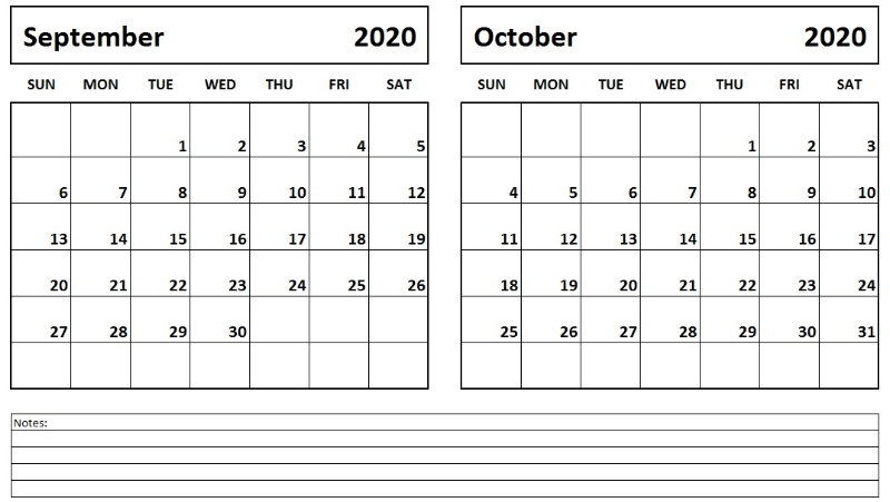 2020 September October Calendar | September Calendar, Calendar Printables, October Calendar October 2020 Through September 2021 Calendar