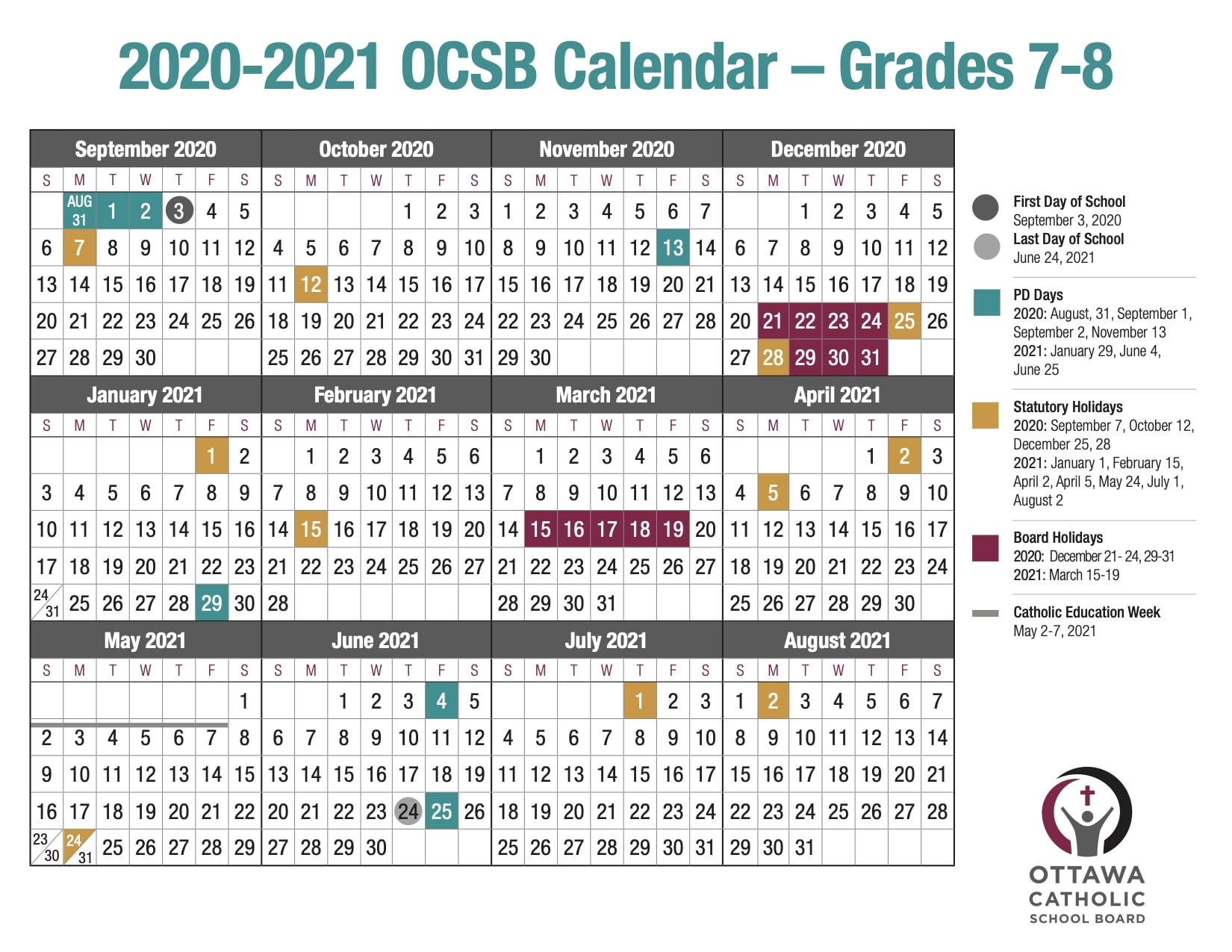 2021 Catholic School Calendar | Printable Calendars 2021 Catholic Calendar October 2021