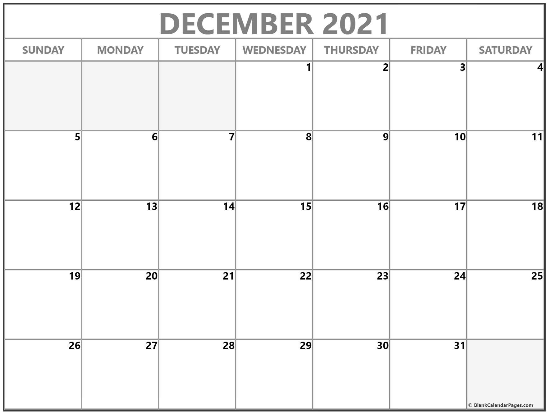 2021 Printable Calendar From October Thru December | Calendar Printables Free Blank December 2021 Calendar Word