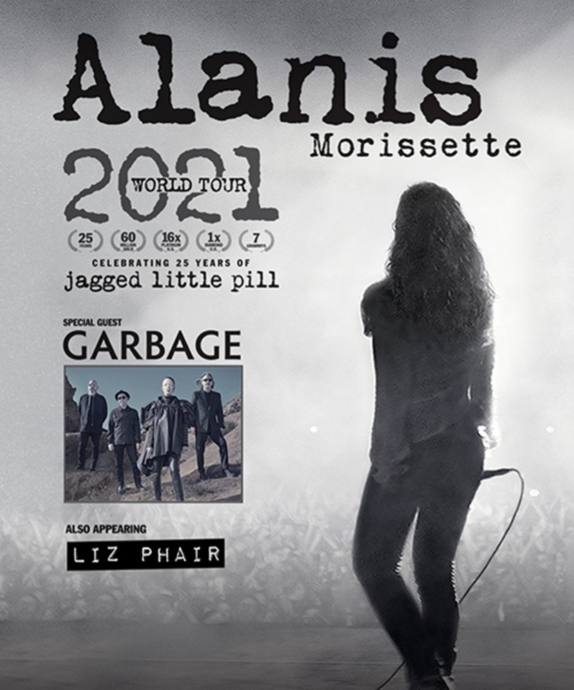 Alanis Morissette - 2021 World Tour - 17 September 2021 - Bridgestone Arena - Event/Gig Details September 2021 Events