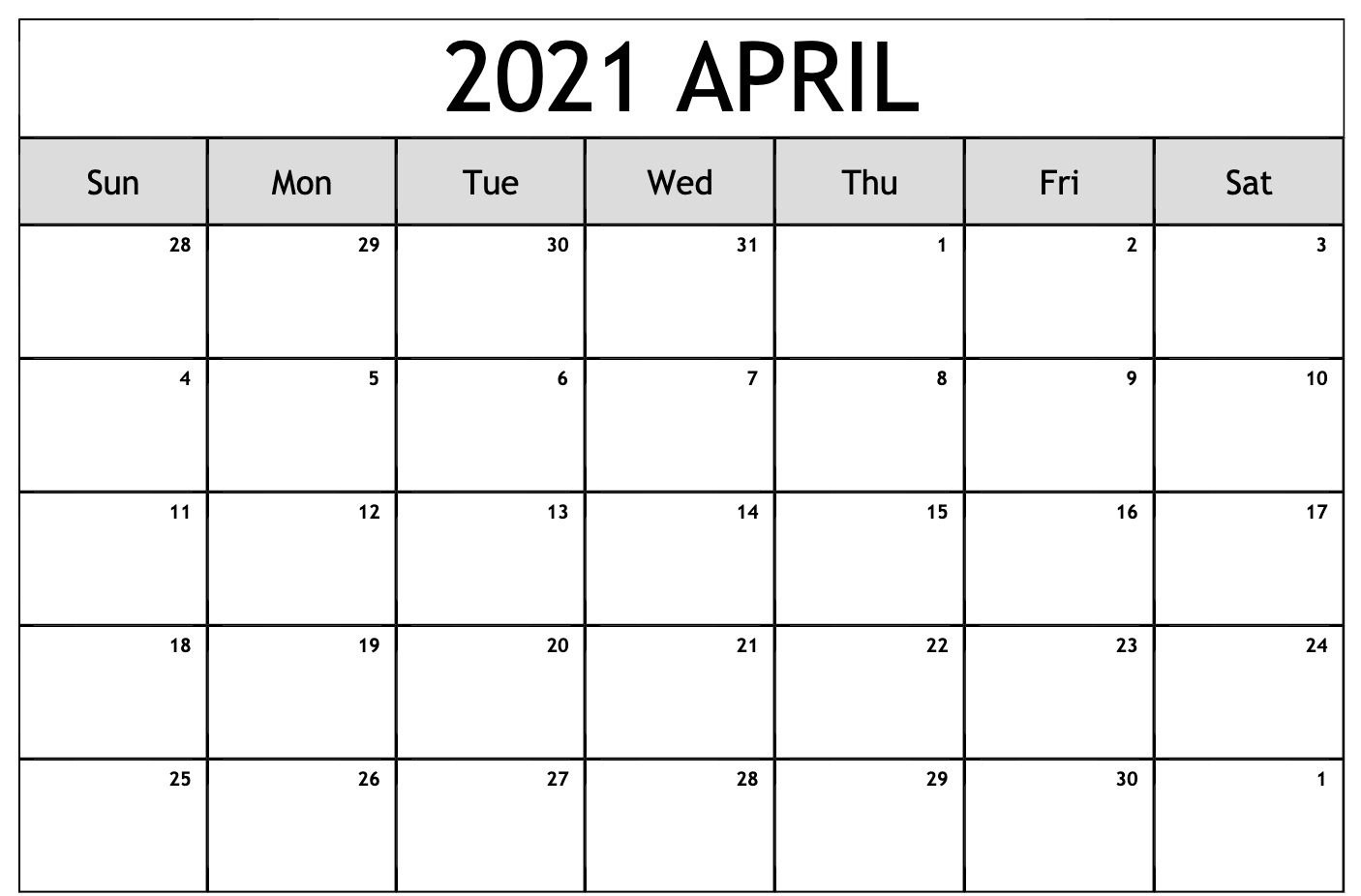 April Calendar 2021 | July Calendar, September Calendar, Monthly Calendar Template April - September 2021 Calendar
