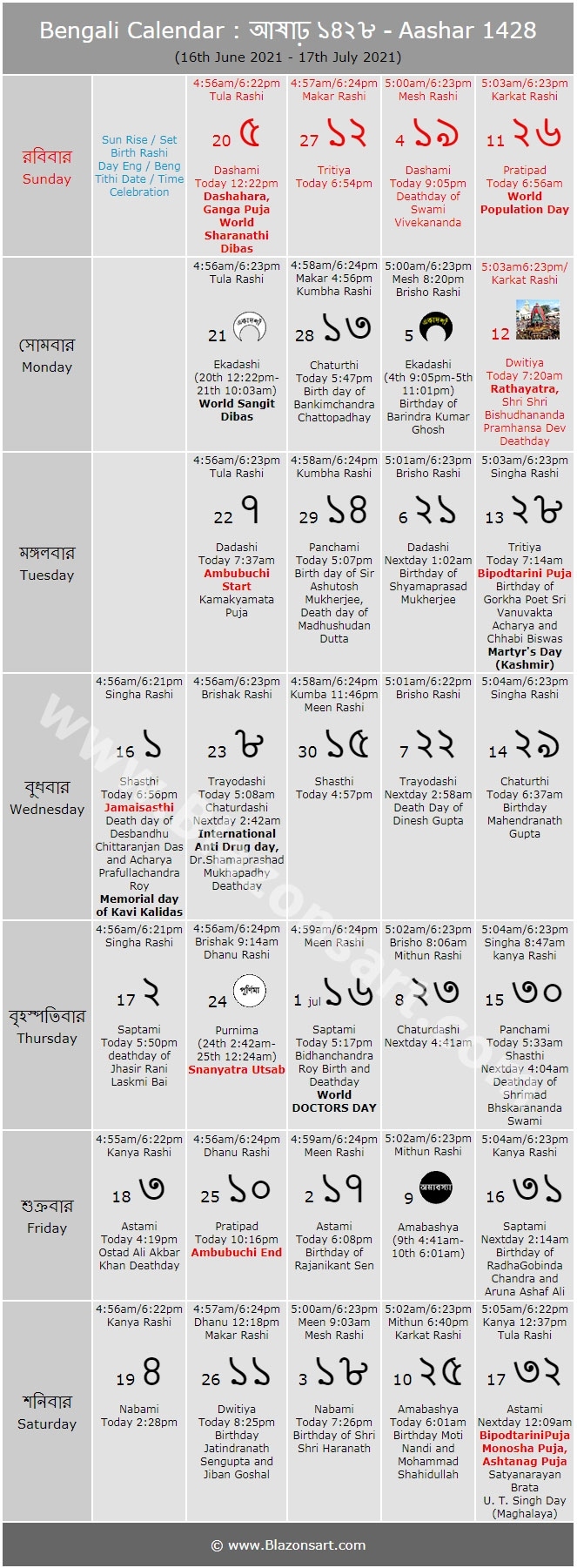 Bengali Calendar 2021 November - Calnda Bengali Calendar October 2021