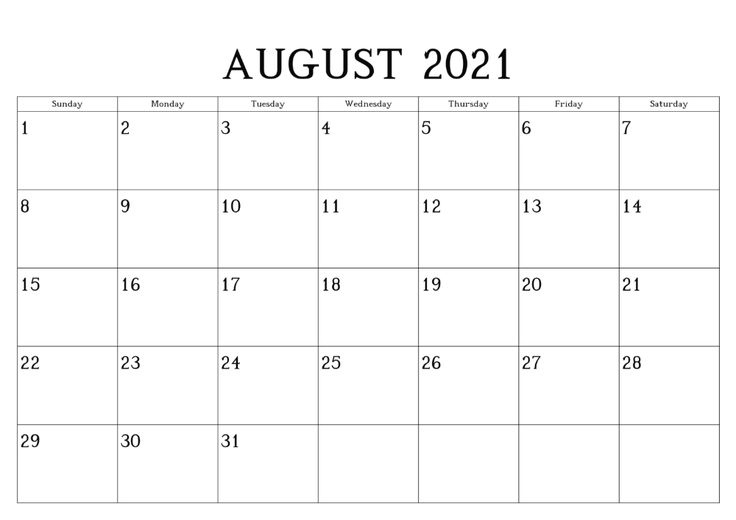 Blank August 2021 Calendar Editable - Printable Calendar In 2021 | Calendar March, 2021 Calendar August 2021 Calendar Editable