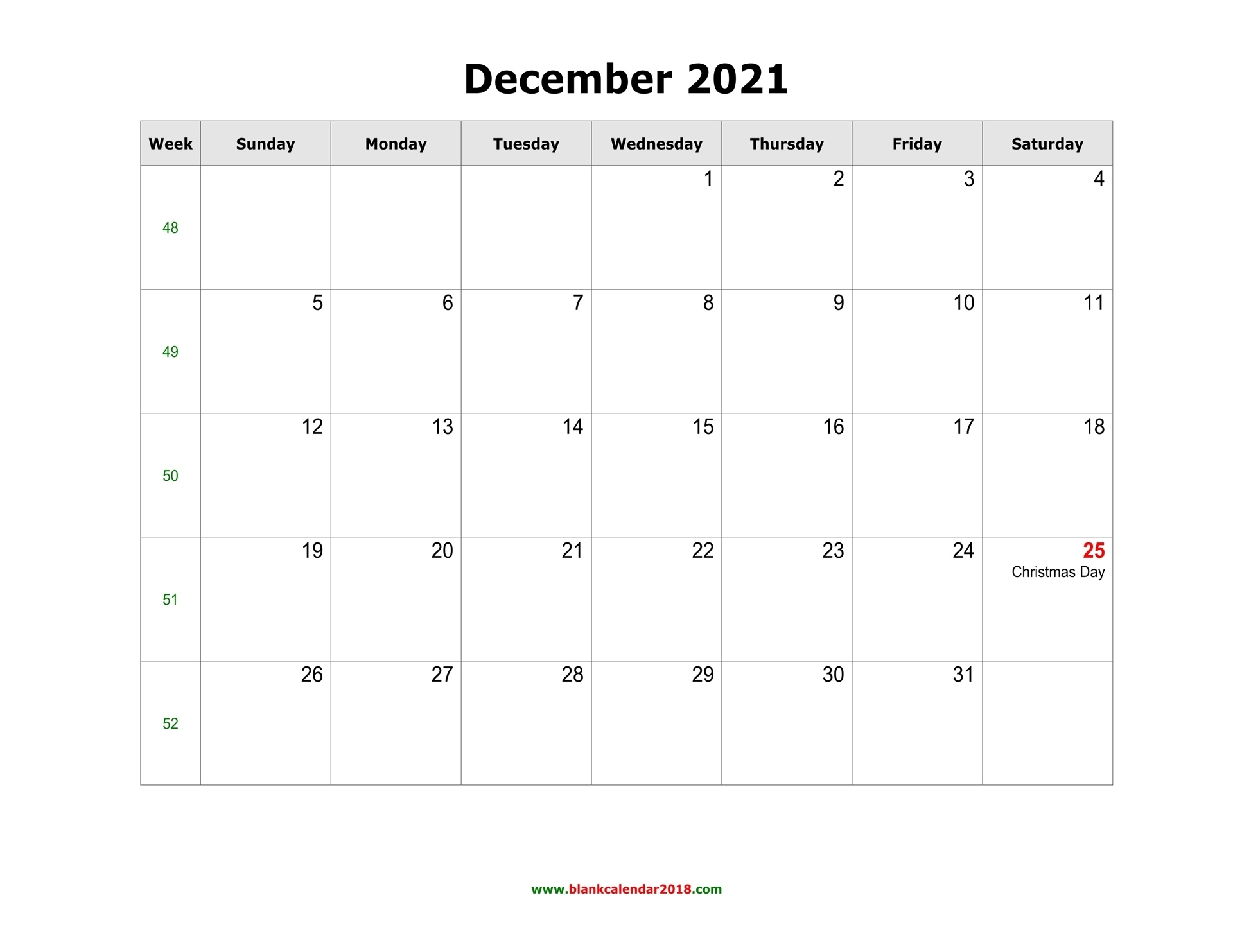 Blank Calendar For December 2021 December 2021 Hindu Calendar