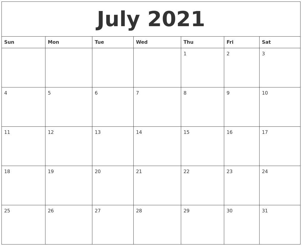 Calendar July 2021 | Calendar Printables Free Templates July 2021 Calendar With Holidays Canada