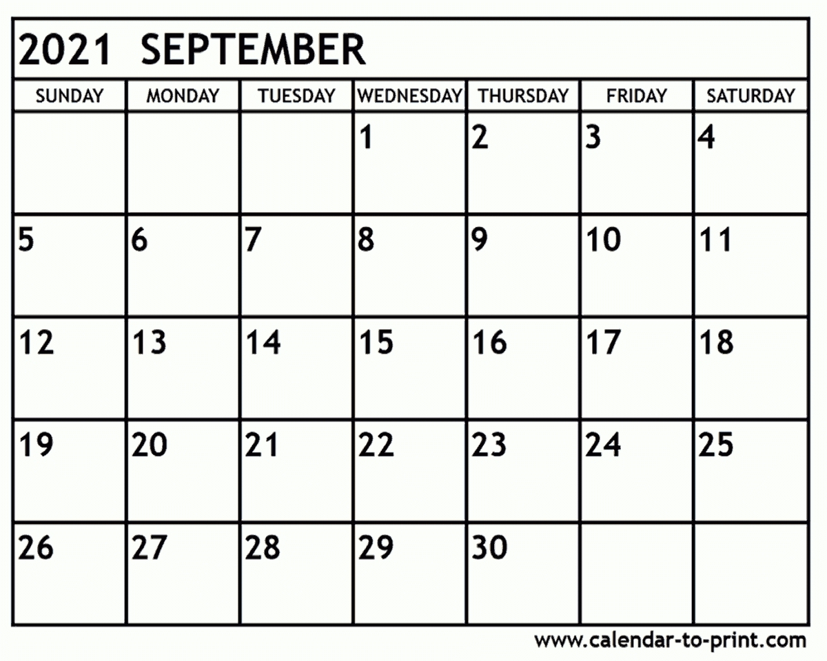 Calendar September 2021 | Avnitasoni Canada September 2021 Calendar